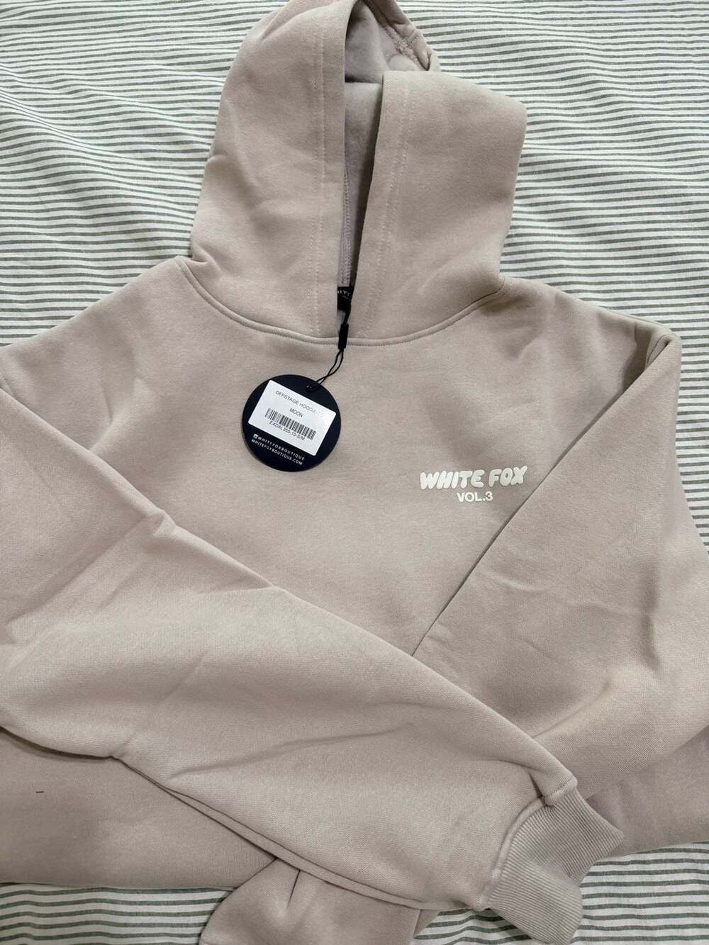 White Fox Offstage Hoodie Size S/M Moon Nude Pink Vol.3 Pullover